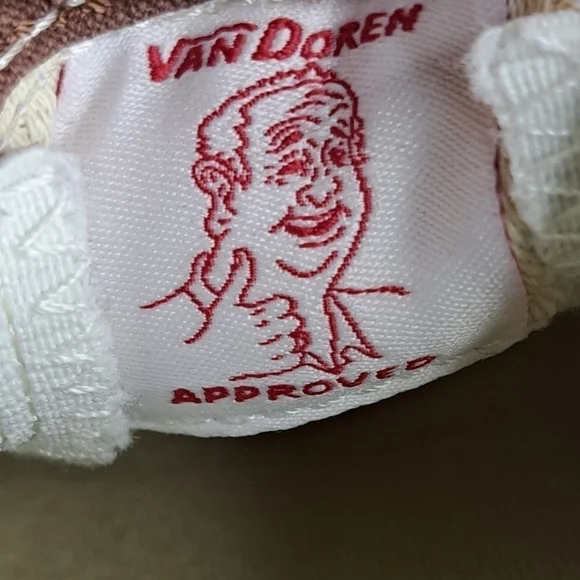 50TH Anniversary Vans Brown & Cream 50th Slip Ons Women's Size 5 - Picture 9 of 10